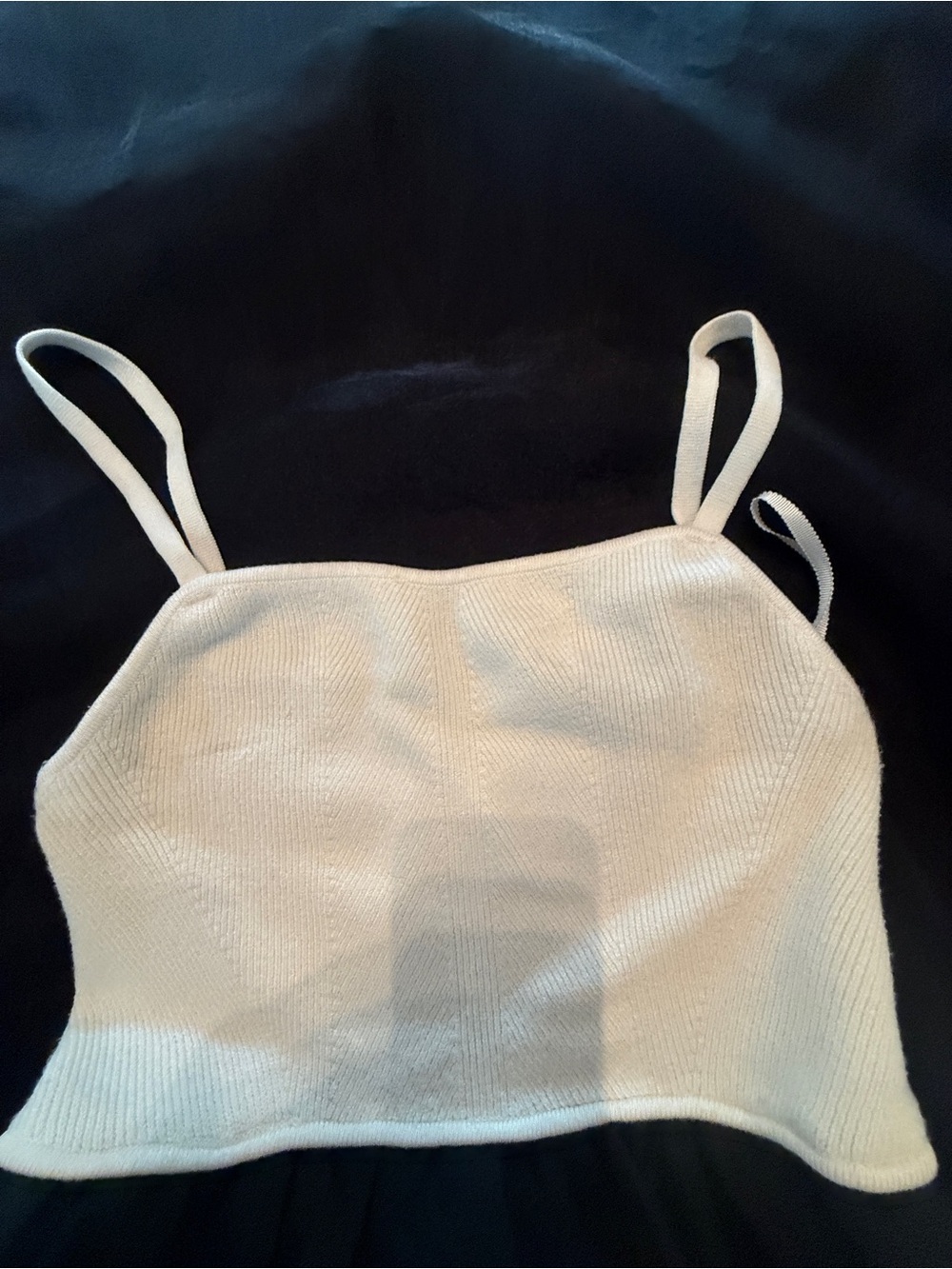 Maeve Two-Tone Ivory Top with Black Midi Skirt - Picture 3 of 5